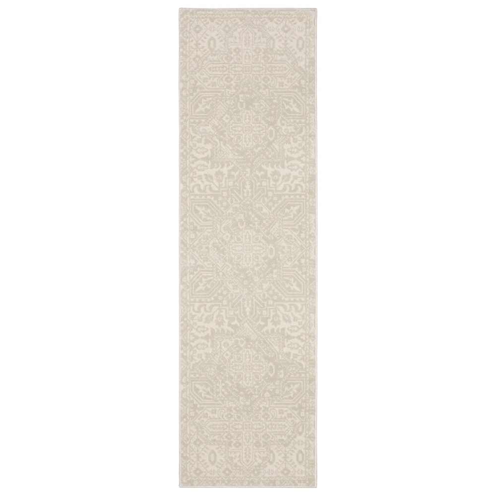Raylan RAY09 Ivory/ Beige Indoor Area Rug - 2'3