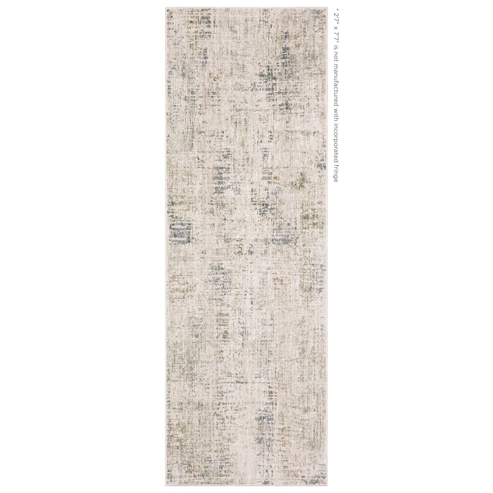 Soho SOH02 Beige/ Grey Indoor Area Rug - 2'7