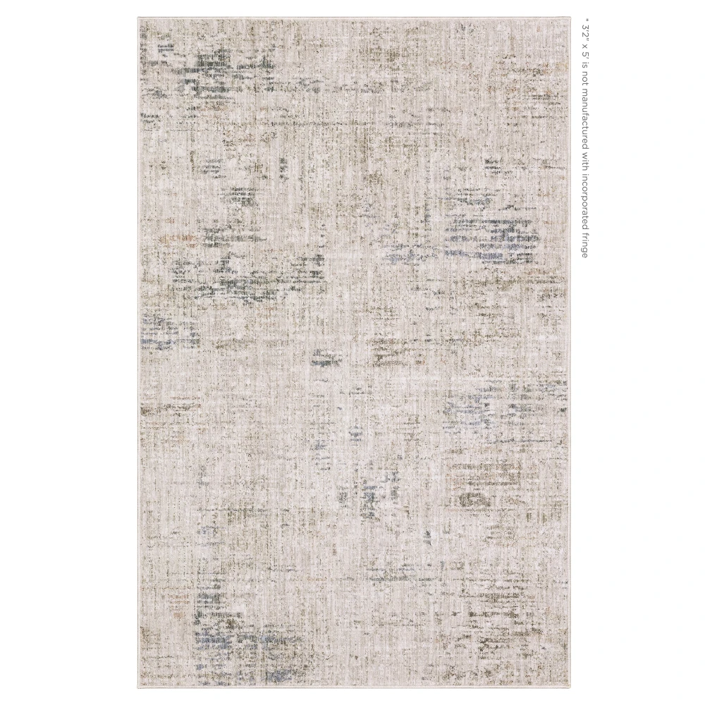 Soho SOH02 Beige/ Grey Indoor Area Rug - 3'2
