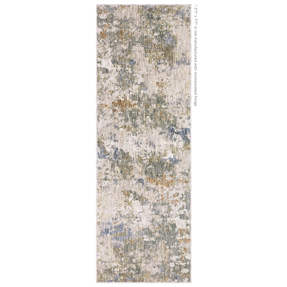 Soho SOH03 Beige/ Multi Indoor Area Rug - 2'7