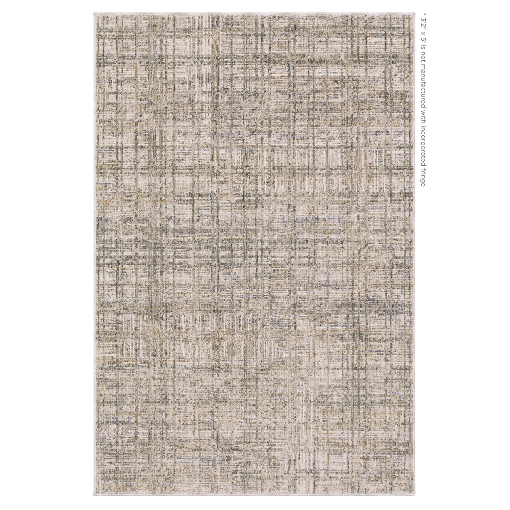 Soho SOH05 Beige/ Multi Indoor Area Rug - 3'2