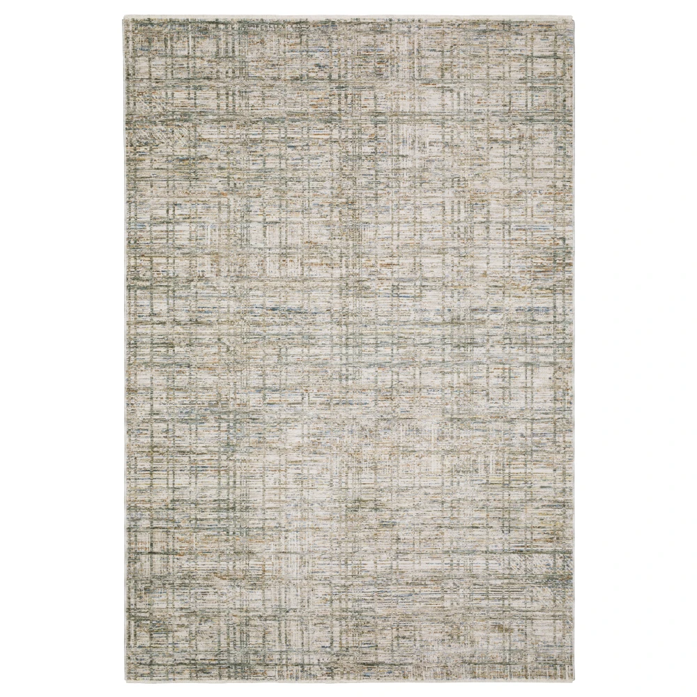 Soho SOH05 Beige/ Multi Indoor Area Rug - 6'7