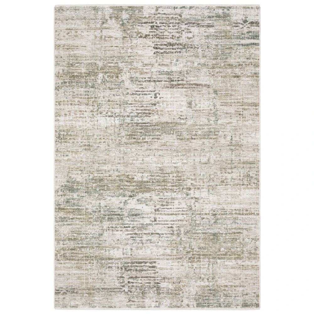 Soho SOH06 Beige/ Grey Indoor Area Rug - 5'3