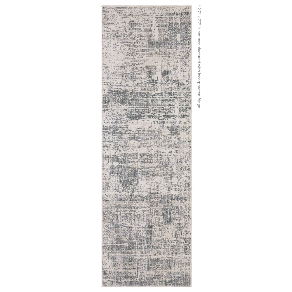 Soho SOH07 Grey/ Blue Indoor Area Rug - 2'7