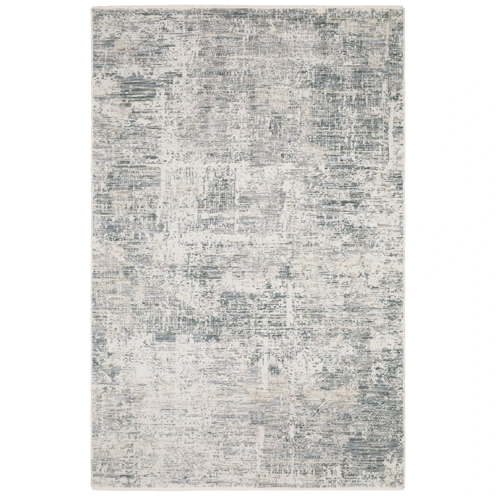 Soho SOH07 Grey/ Blue Indoor Area Rug - 9'10
