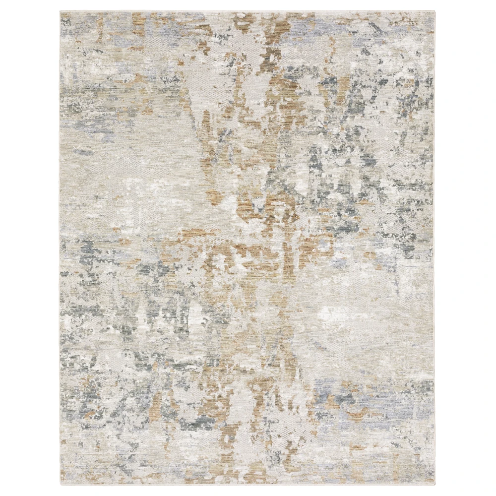 Soho SOH08 Beige/ Rust Indoor Area Rug - 7'10