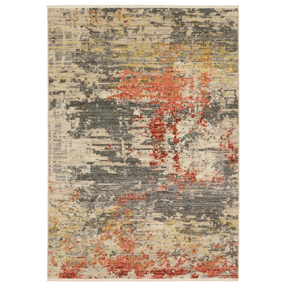 Soleri SOL10 Beige/ Pink Indoor Area Rug - 3'3
