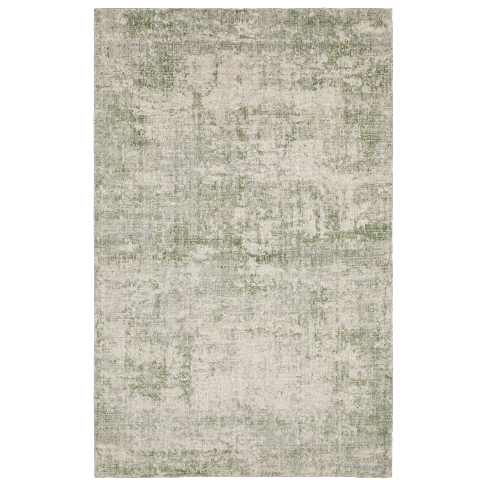 Solstice SLS02 Green/ Grey Indoor Area Rug - 2'6
