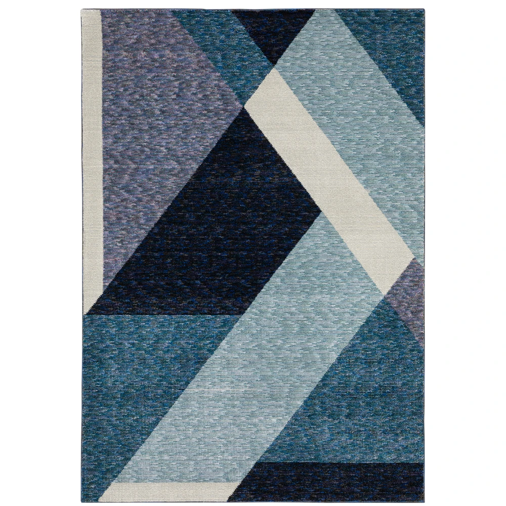 Strada STR08 Blue/ Purple Indoor Area Rug - 5'3