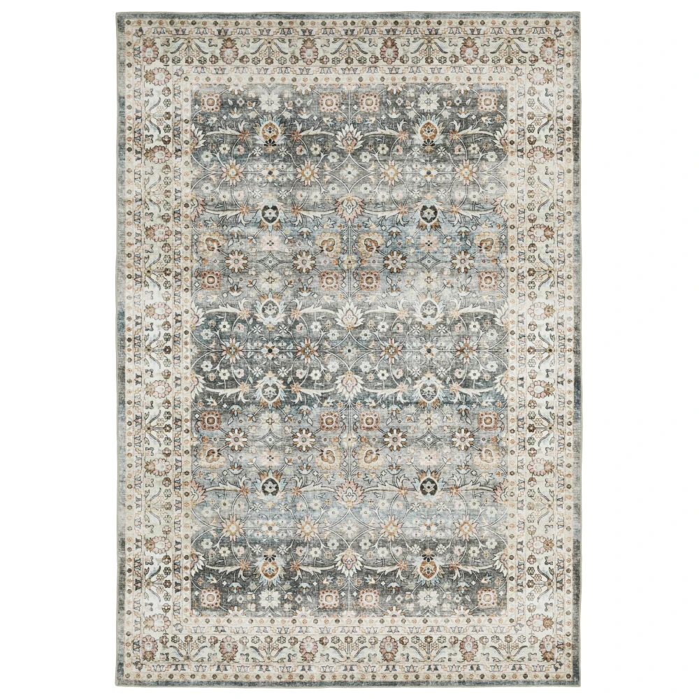 Sumter SUM07 Grey/ Ivory Indoor Area Rug - 7'6