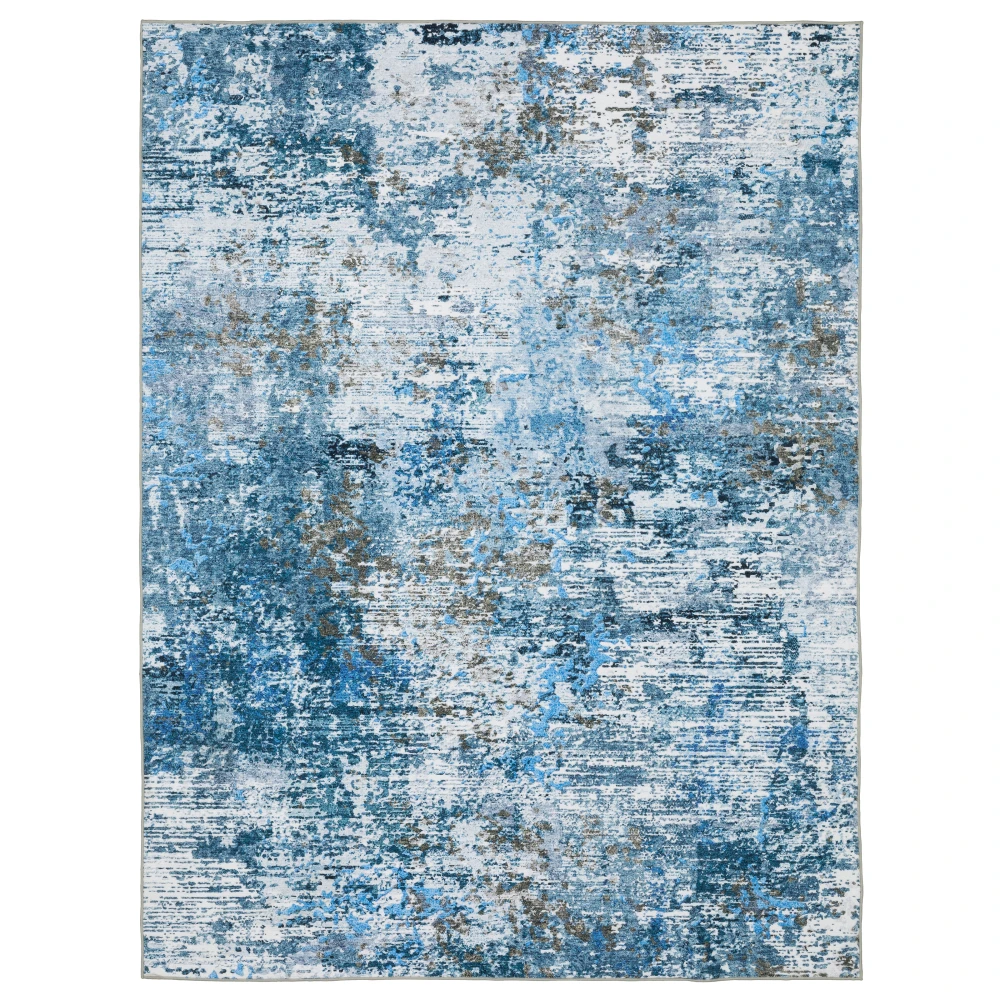 Sumter SUM14 Blue/ Ivory Indoor Area Rug - 3'6