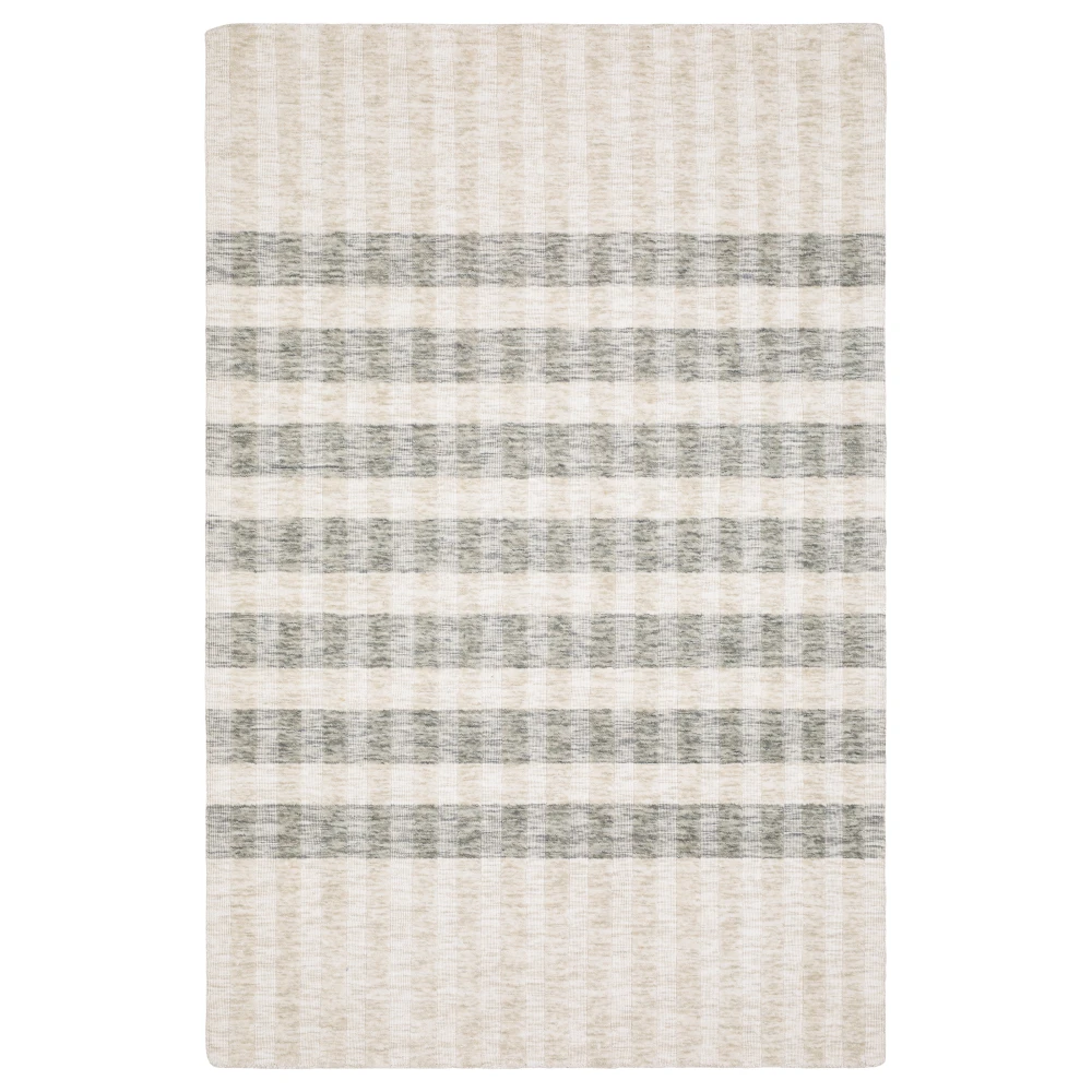 Thatcher THA01 Beige/ Grey Indoor Area Rug - 5' x 8'