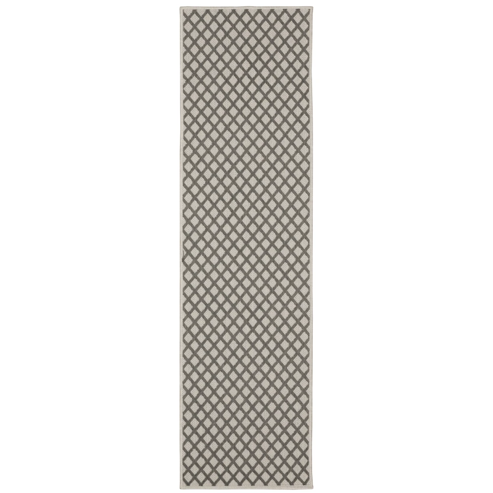 Torrey 501H1 Light Grey/ Grey Indoor/Outdoor Area Rug - 1'10