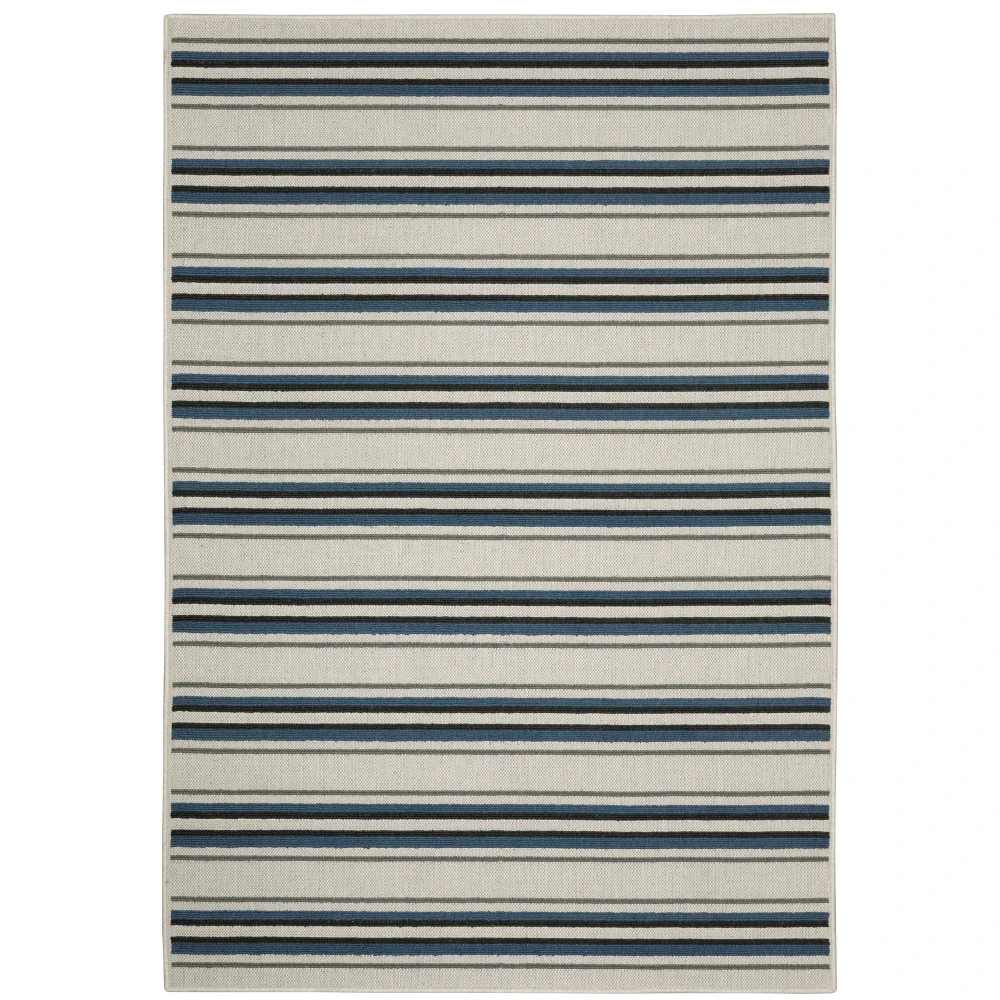 Torrey 5571Y Light Grey/ Blue Indoor/Outdoor Area Rug - 6'7