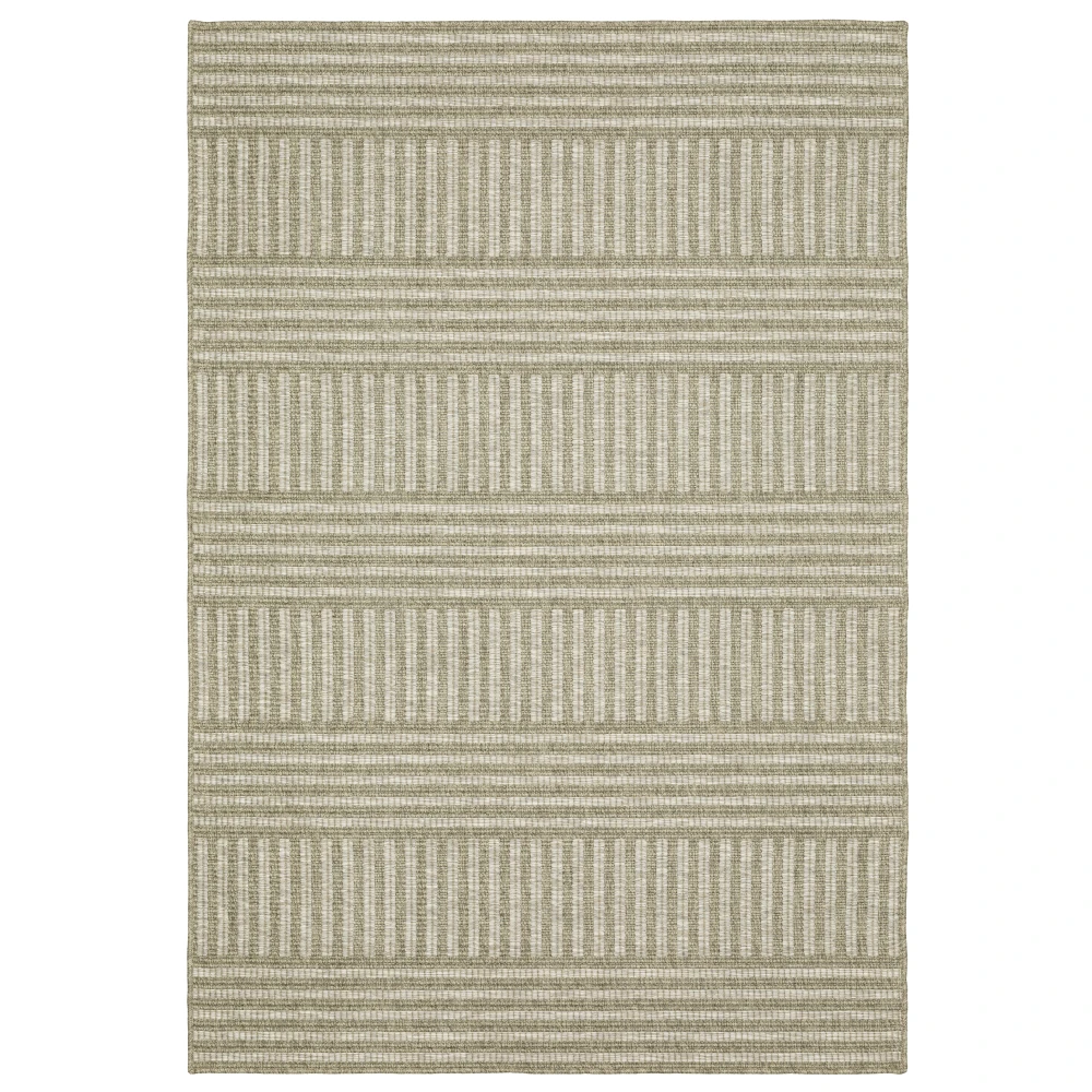 Tortuga TR02A Tan/ Light Brown Indoor/Outdoor Area Rug - 9'10