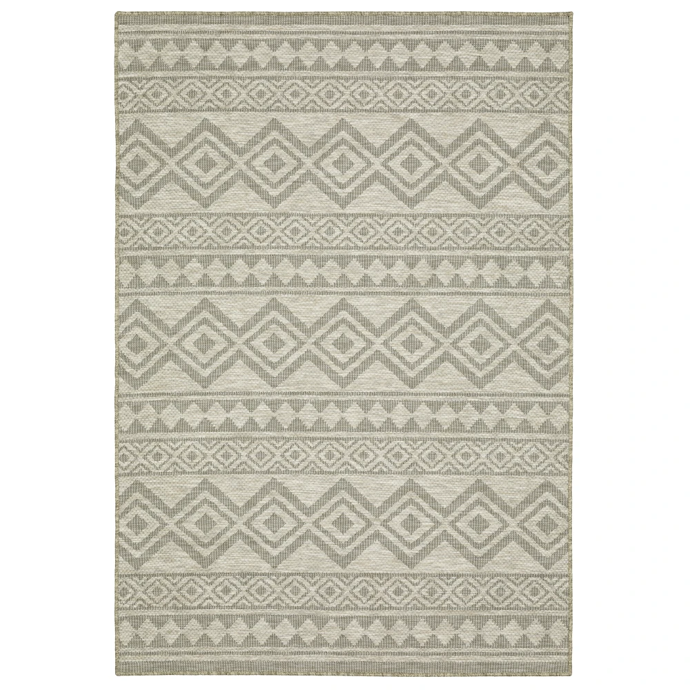 Tortuga TR03A Tan/ Black Indoor/Outdoor Area Rug - 3'3