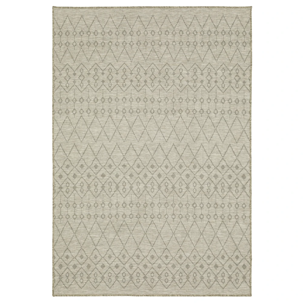 Tortuga TR04A Tan/ Black Indoor/Outdoor Area Rug - 9'10