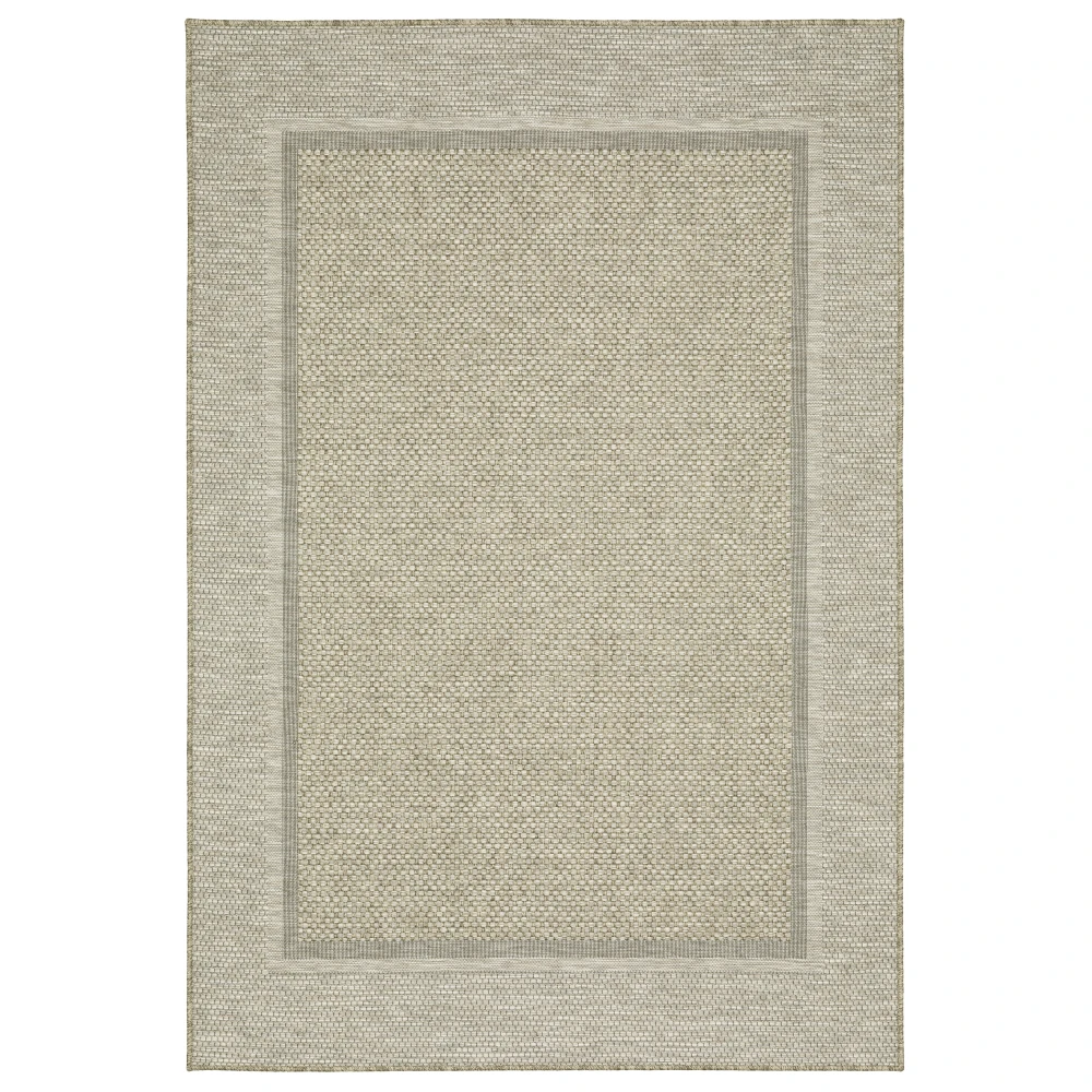 Tortuga TR06A Beige/ Black Indoor/Outdoor Area Rug - 9'10