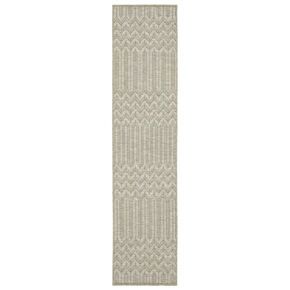 Tortuga TR09A Beige/ Black Indoor/Outdoor Area Rug - 1'10