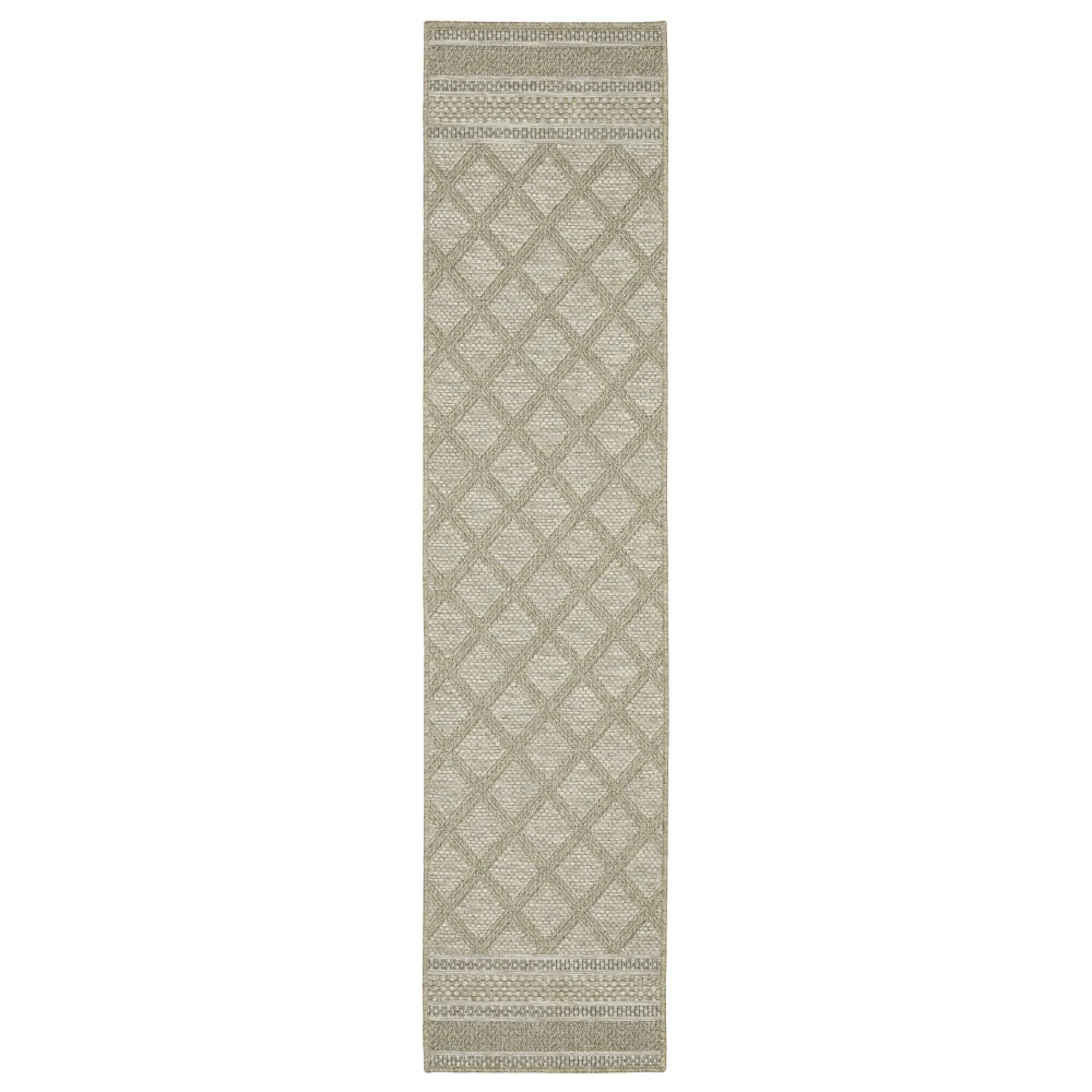 Tortuga TR10A Beige/ Black Indoor/Outdoor Area Rug - 1'10