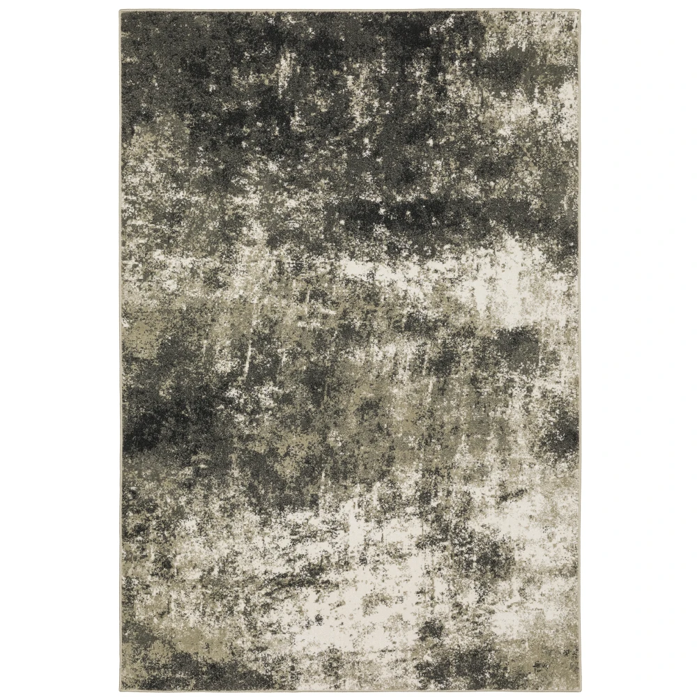 Venice 4332Y Charcoal/ Beige Indoor Area Rug - 9'10