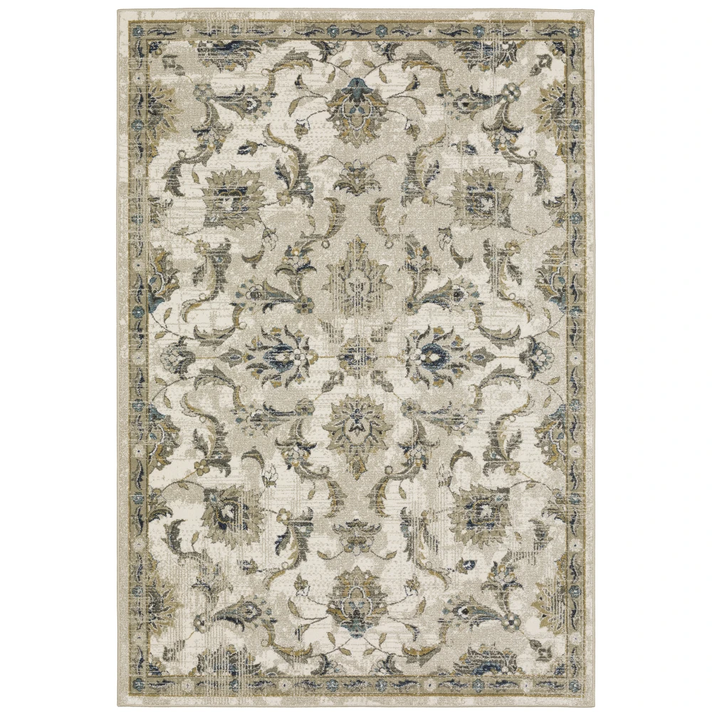 Venice 4333V Beige/ Gold Indoor Area Rug - 3'10