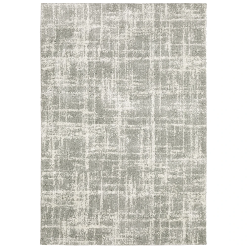 Verona 142E6 Grey/ Ivory Indoor Area Rug - 3'10