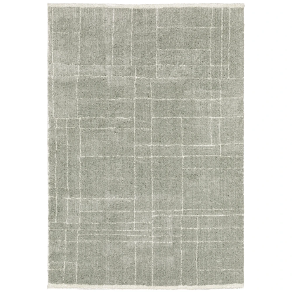 Verona 752G6 Grey/ Ivory Indoor Area Rug - 3'10