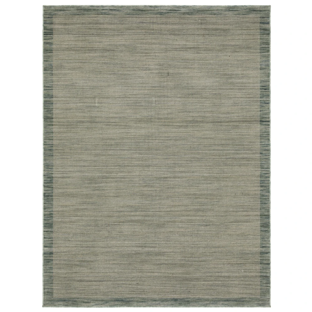 Warner WRN01 Green/ Blue Indoor Area Rug - 5'3