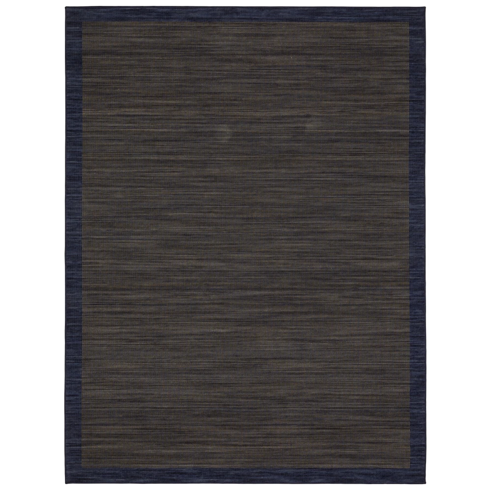 Warner WRN07 Blue/ Brown Indoor Area Rug - 7'10