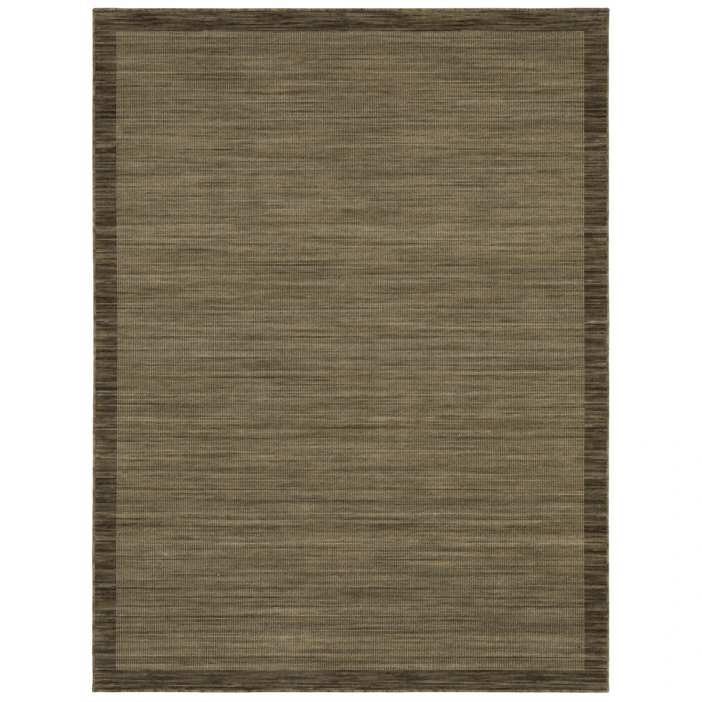 Warner WRN08 Brown/ Tan Indoor Area Rug - 6'7
