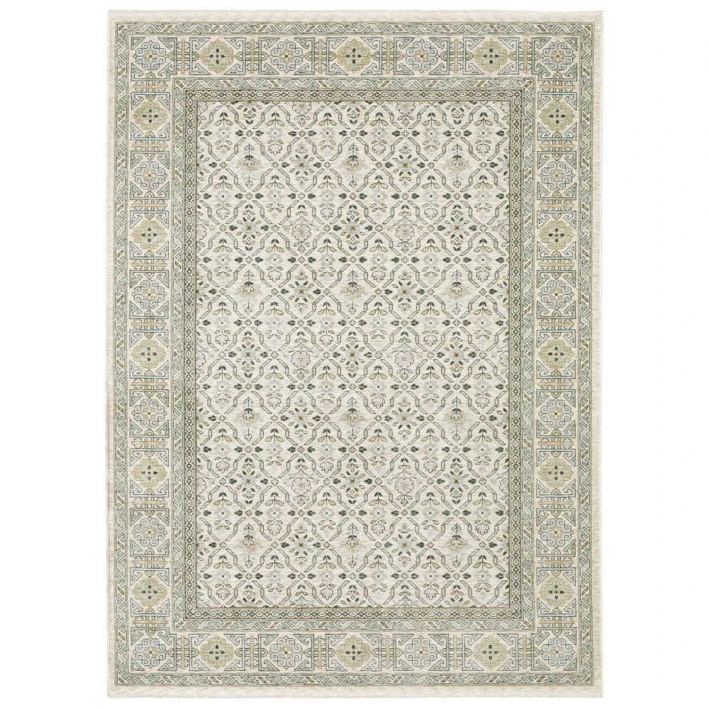 Westwood WES04 Blue/ Green Indoor Area Rug - 9'10