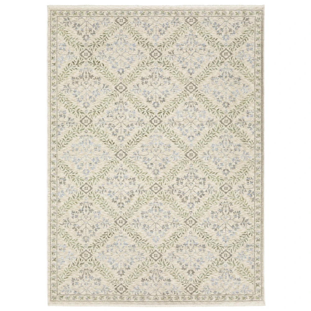 Westwood WES05 Blue/ Beige Indoor Area Rug - 9'10