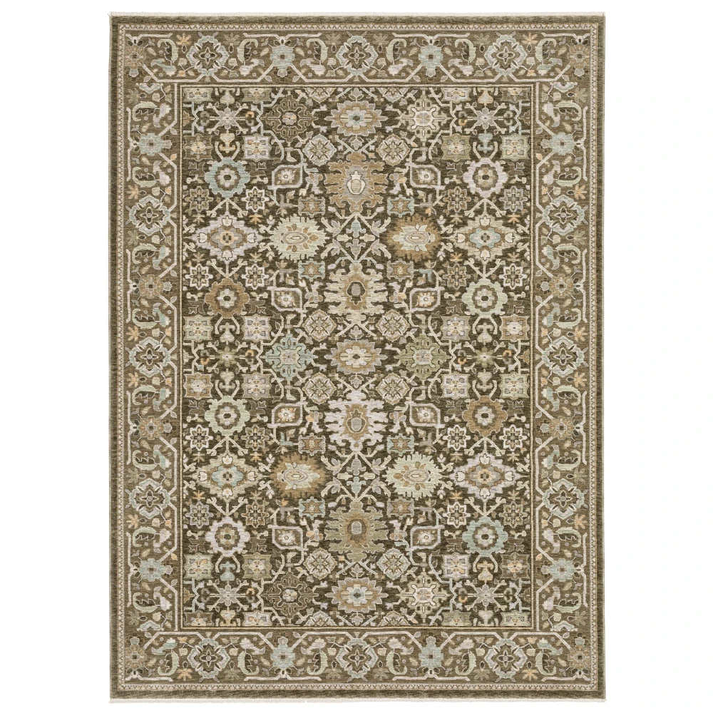 Westwood WES10 Brown/ Multi Indoor Area Rug - 5'3