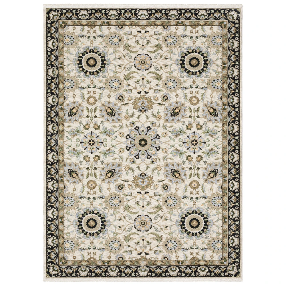 Westwood WES13 Multi/ Ivory Indoor Area Rug - 5'3