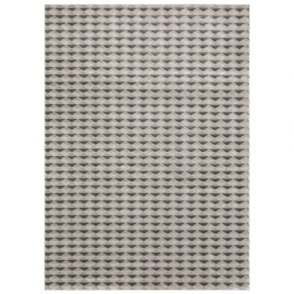 Wonder WON04 Charcoal/ Grey Indoor Area Rug - 5'3