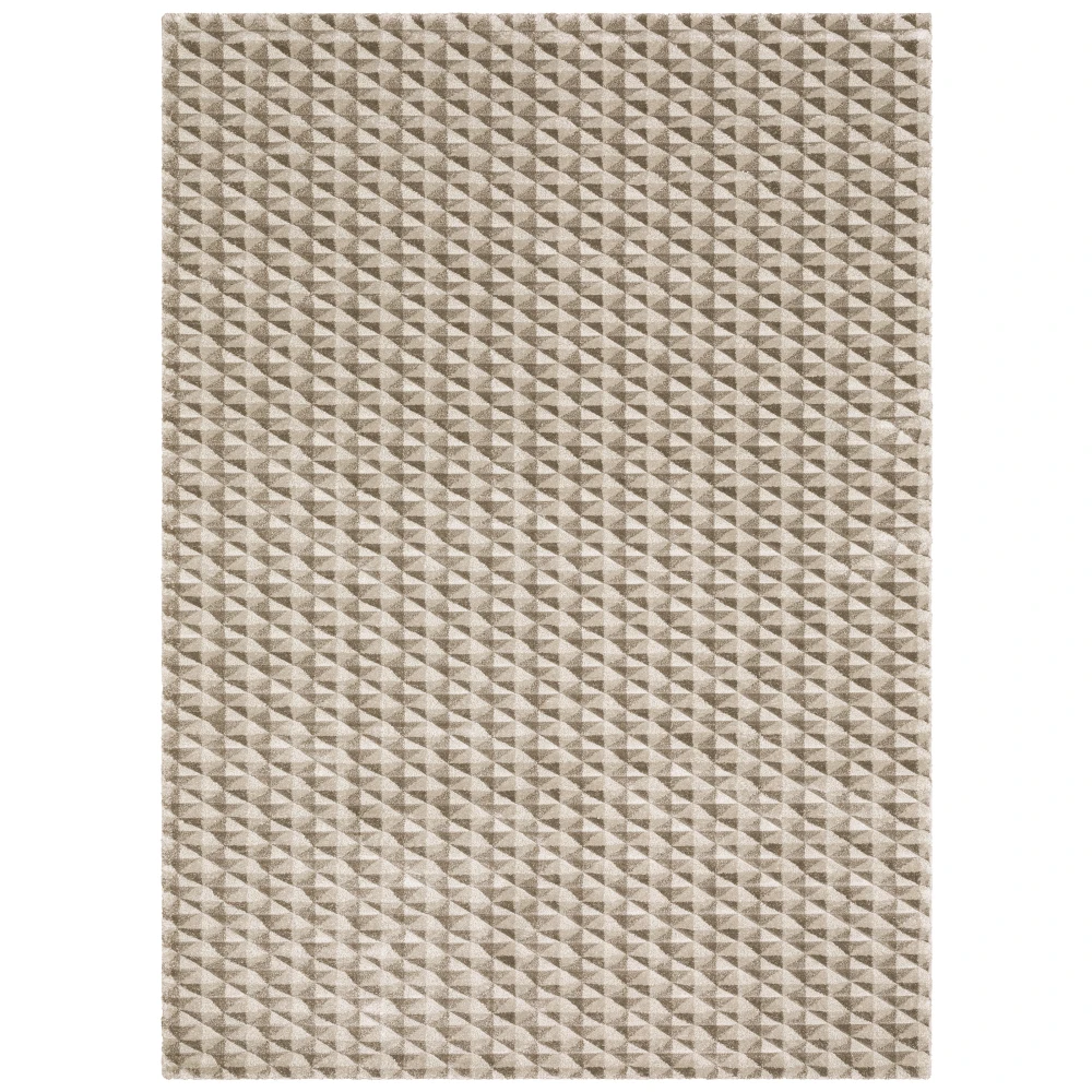 Wonder WON05 Brown/ Beige Indoor Area Rug - 1'10