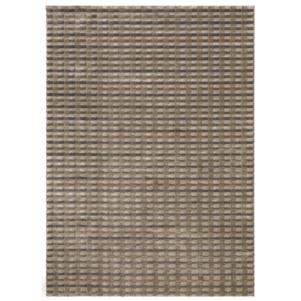 Wonder WON08 Brown/ Tan Indoor Area Rug - 6'7