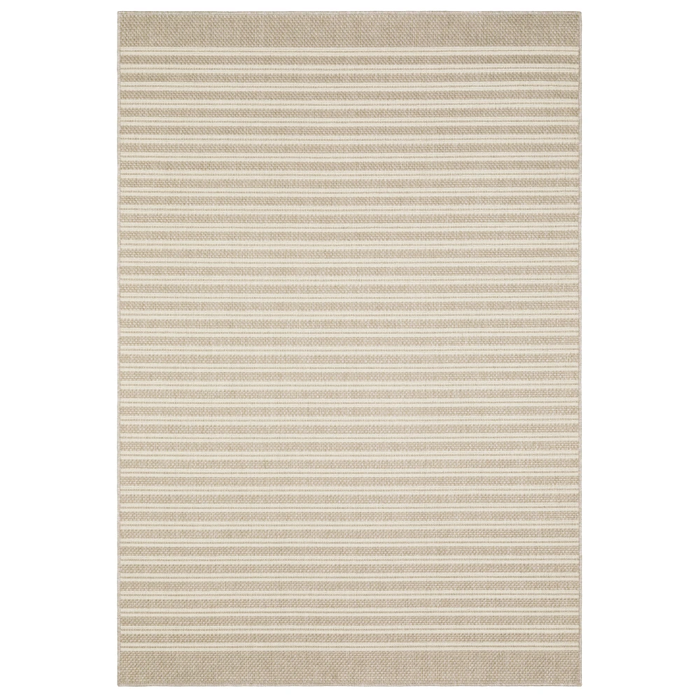 Zarina ZAR09 Beige / Ivory Indoor/Outdoor Area Rug - 3'3