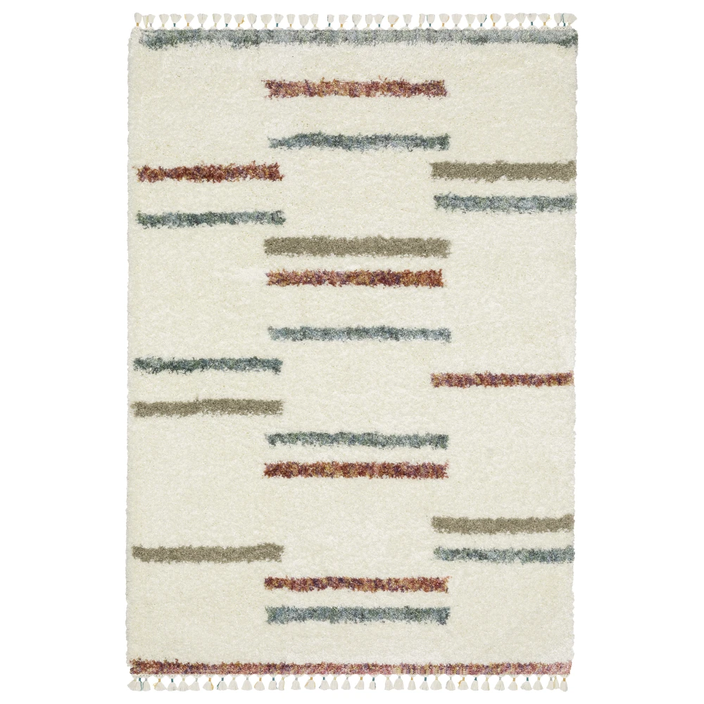 Axis AX04A Ivory/ Multi Indoor Area Rug - 5'3