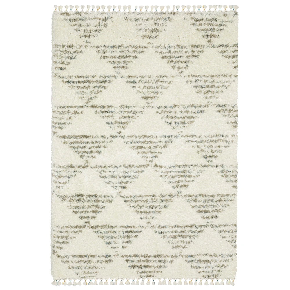 Axis AX05A Ivory/ Multi Indoor Area Rug - 5'3