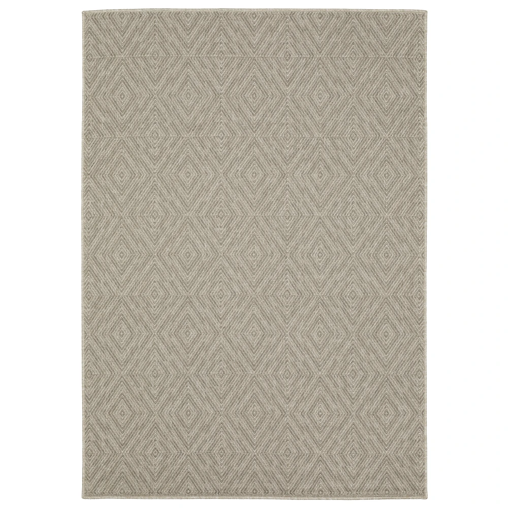 Caicos CA08A Grey/ Light Grey Indoor/Outdoor Area Rug - 9'10