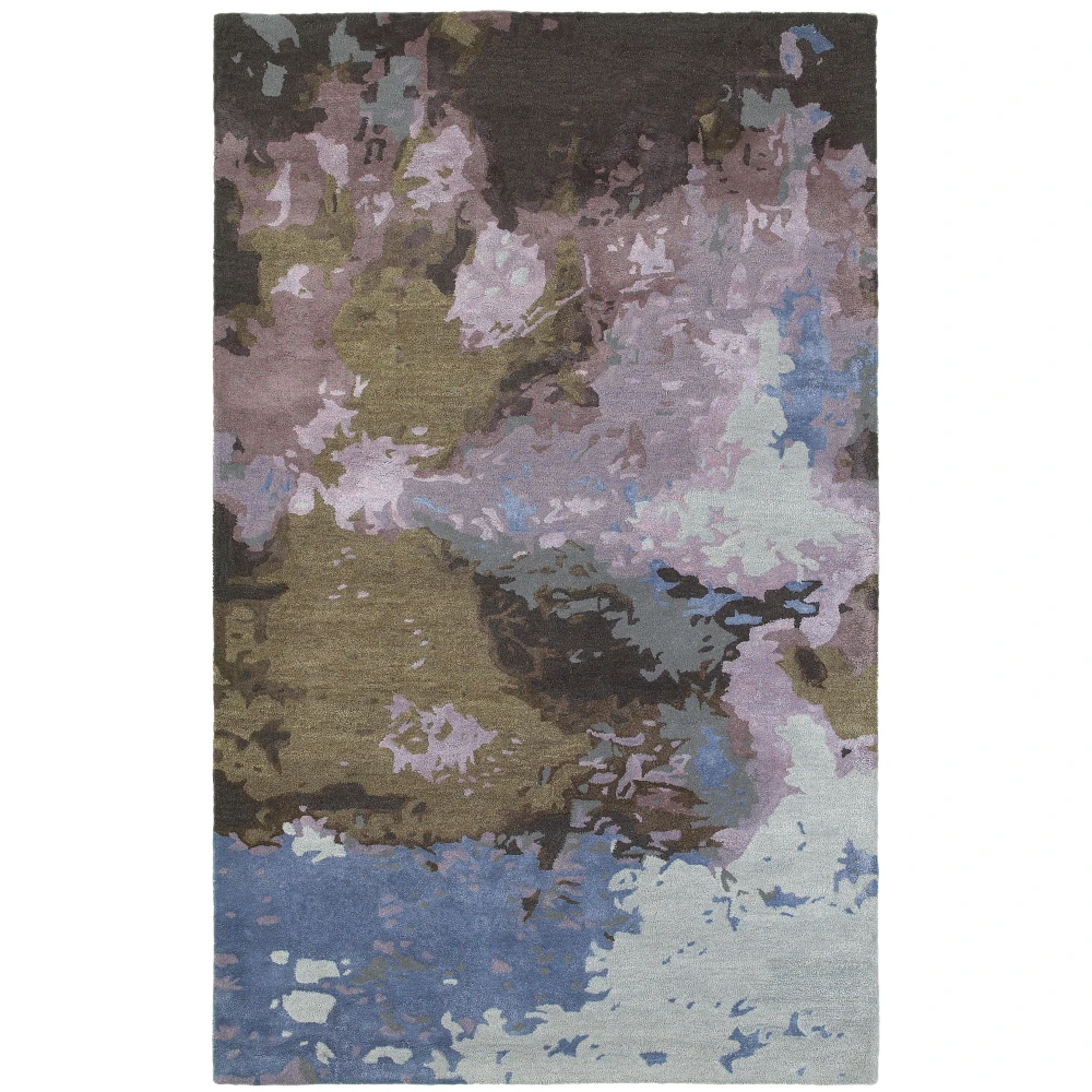 Galaxy 21901 Blue/ Purple Indoor Area Rug - 8' x 10'