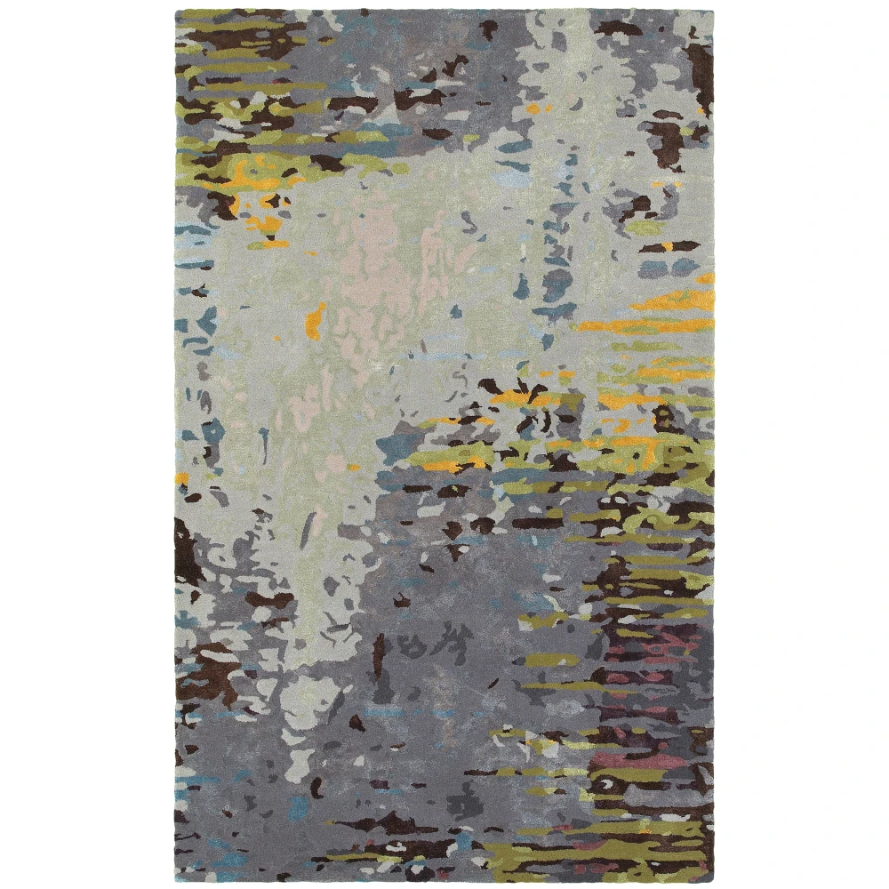 Galaxy 21907 Multi/ Grey Indoor Area Rug - 5' x 8'