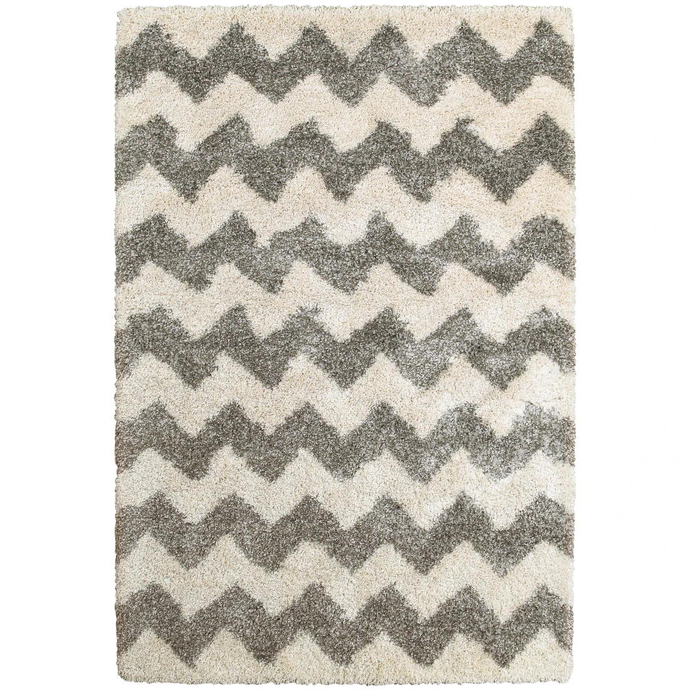 Henderson 625W9 Grey/ Ivory Indoor Area Rug - 9'10