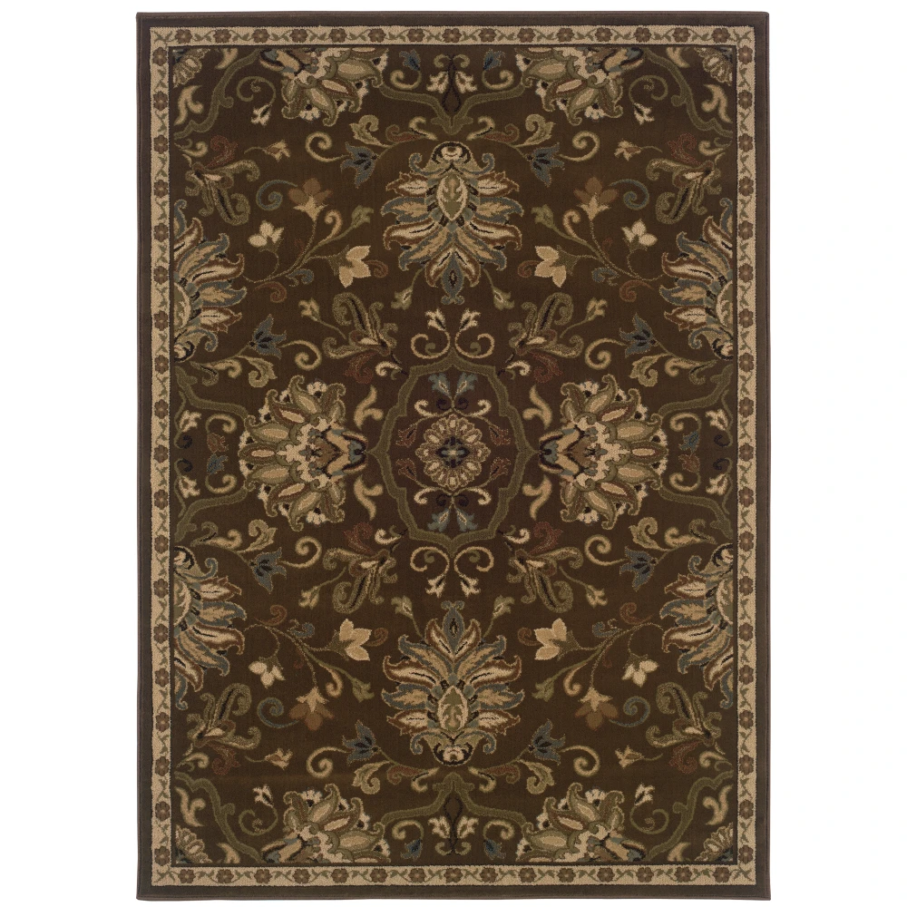 Hudson 042H1 Green/ Beige Indoor Area Rug - 10' x 13'