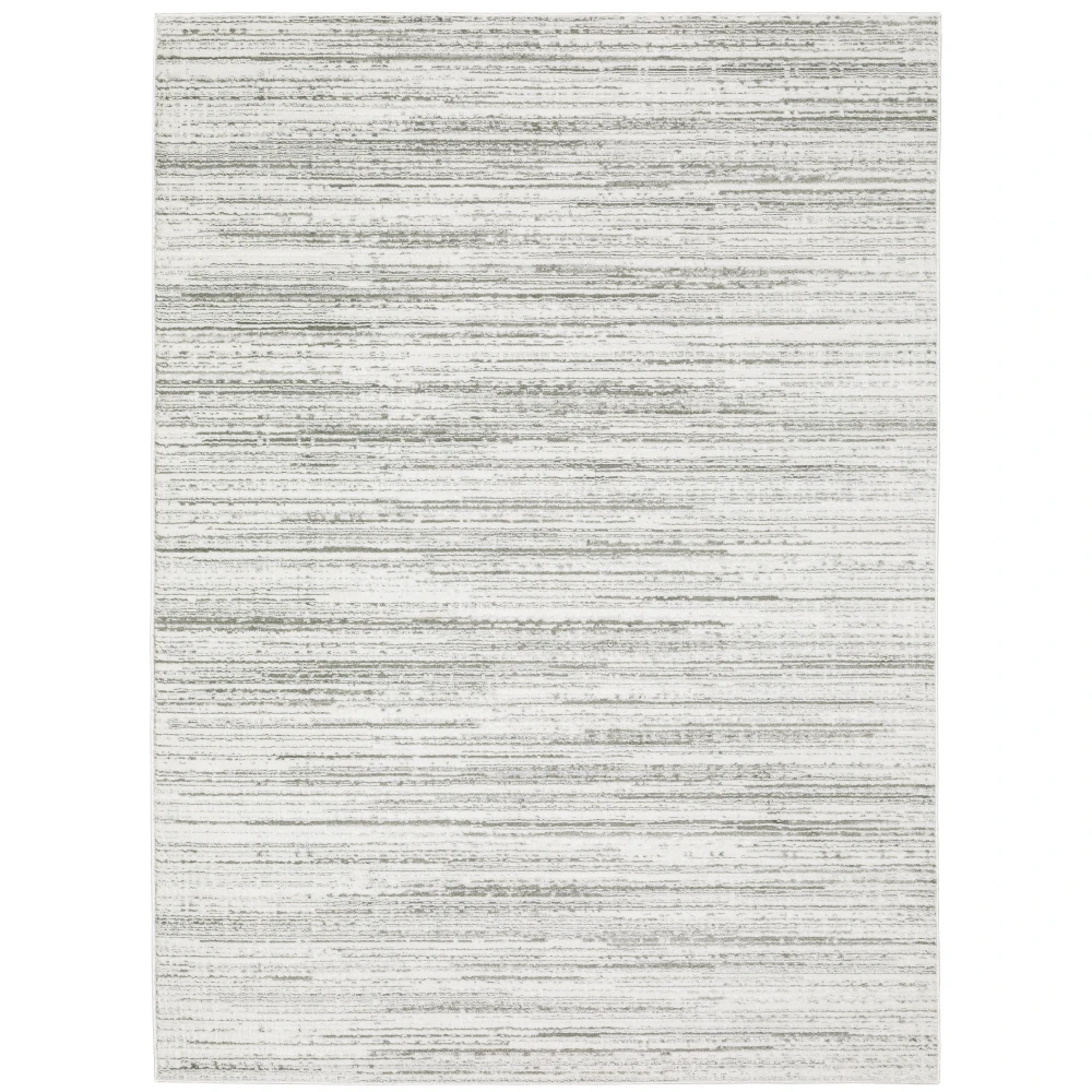 Montecito 4154W White/ Grey Indoor Area Rug - 5'3