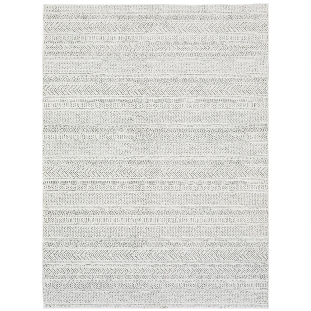 Montecito 4929E White/ Grey Indoor Area Rug - 6'7