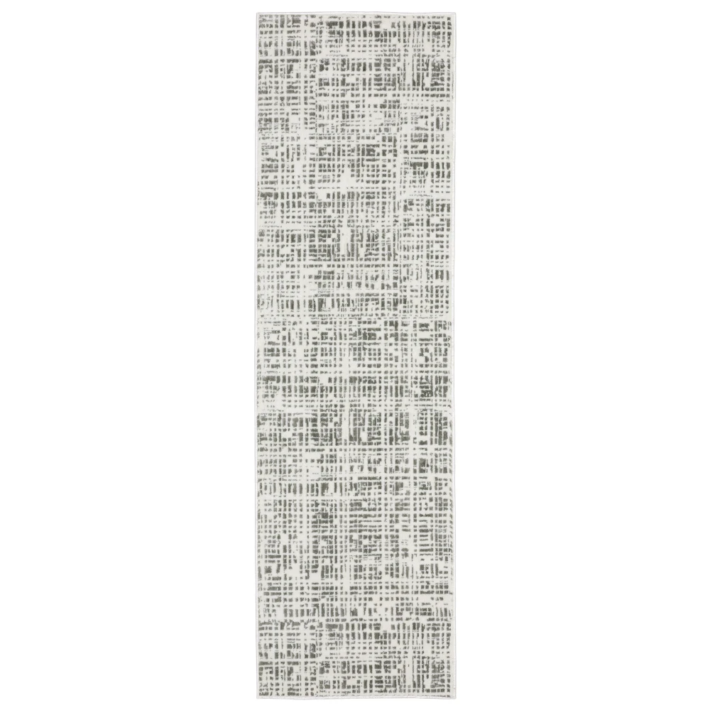 Montecito 5150W White/ Grey Indoor Area Rug - 2'3