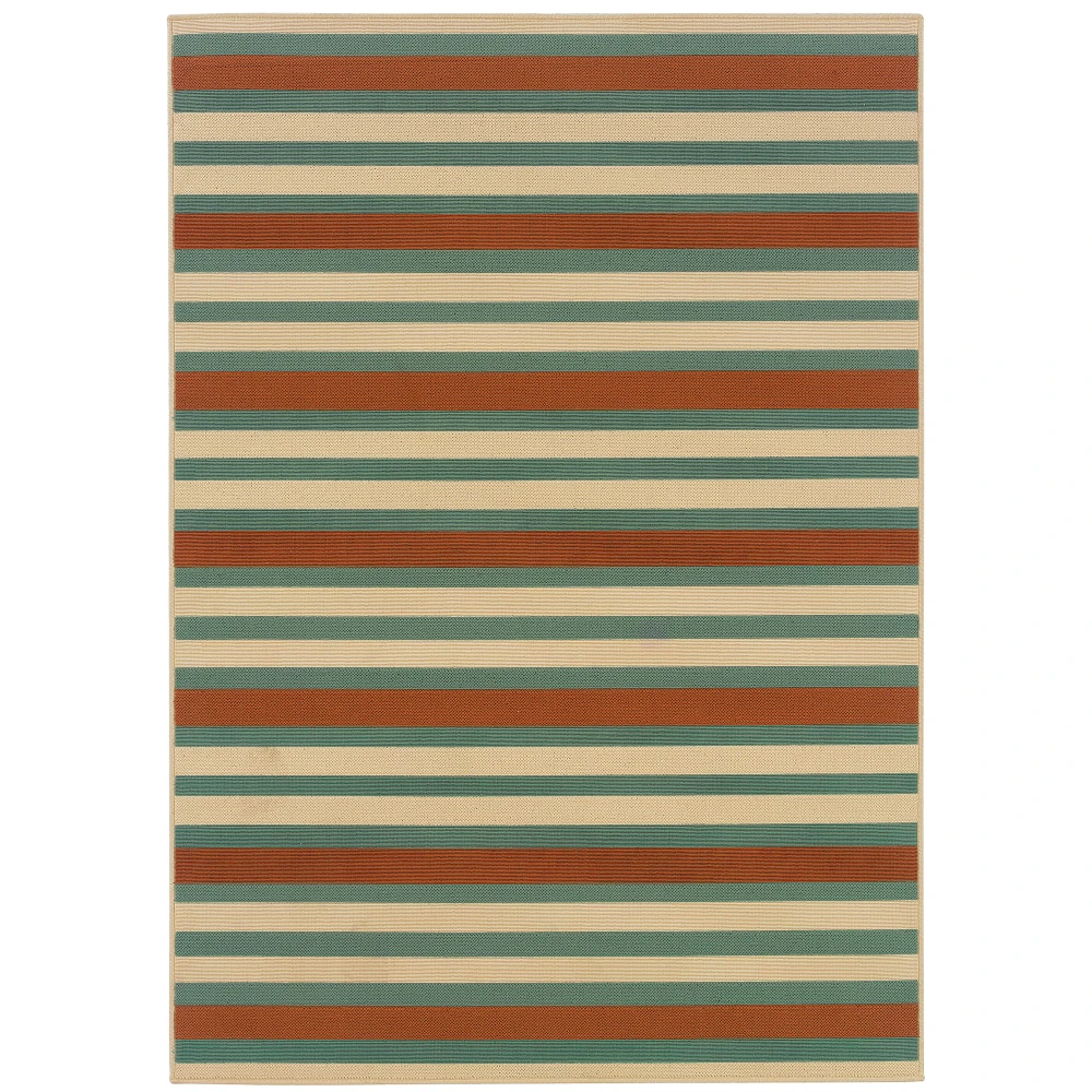 Montego 6990D Blue/ Ivory Indoor/Outdoor Area Rug - 8'6